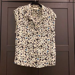 Pyres animal print blouse